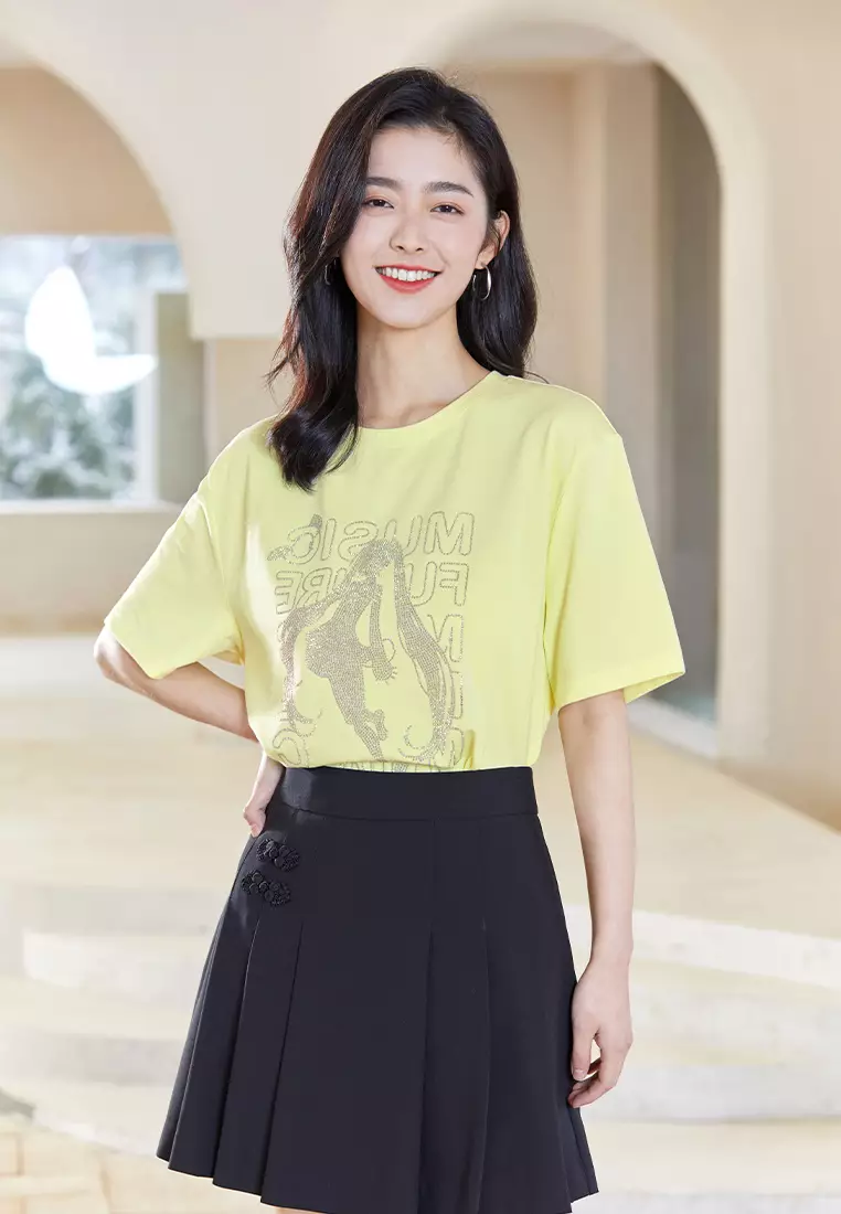 Oversized T-Shirt with Graphic Design