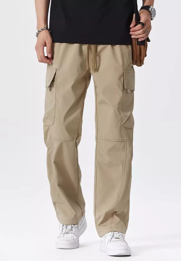 Drawstring Casual Cargo Pants