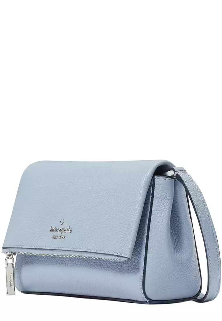 Leila Mini Zip Crossbody Bag in Muted Blue KE487