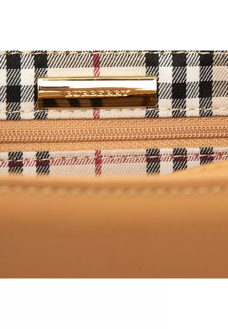 Pre-Loved Burberry Leather Tote
