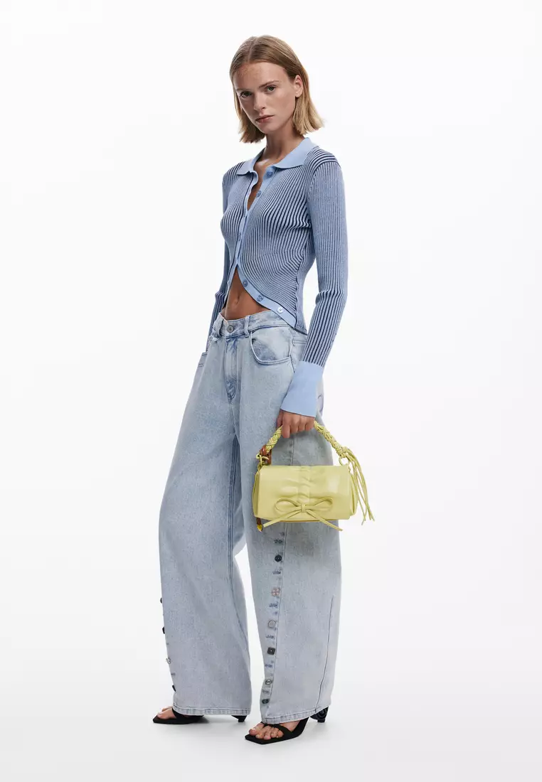 Small shiny ribbon bag