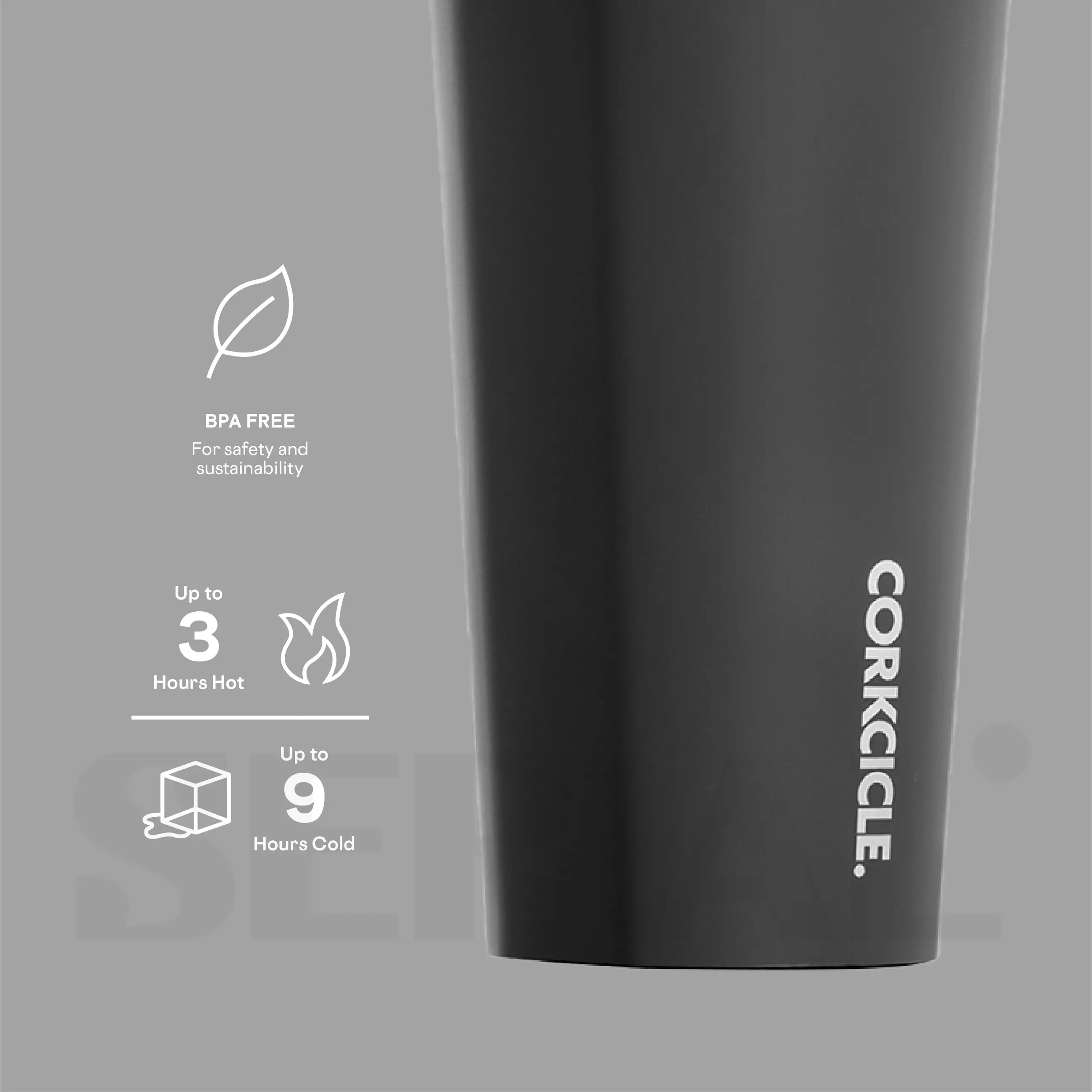 CORKCICLE® Tumbler 16oz - Matte Black