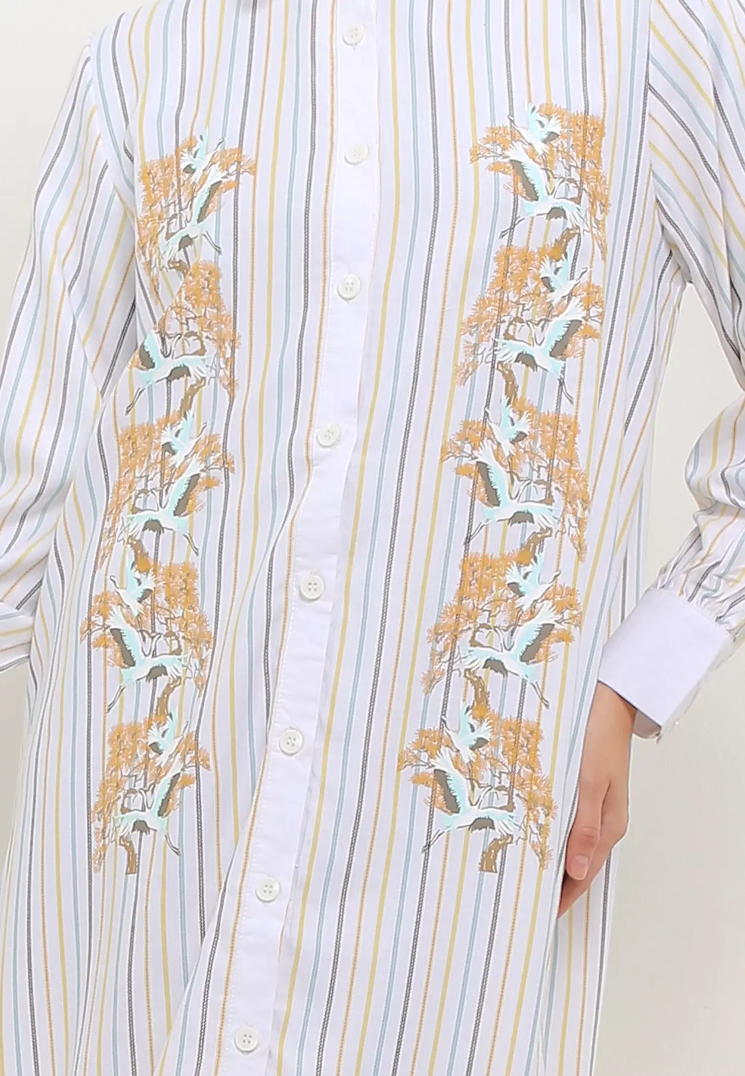 MFMW Shakinna Dress Gamis Multicolor Motif Bunga