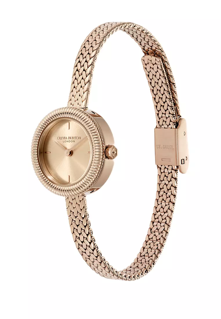 Olivia Burton Finery Rose Gold Mesh 20mm - 24000280