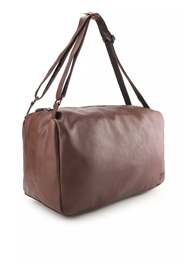 Distressed Leather Concept Duffel Bag