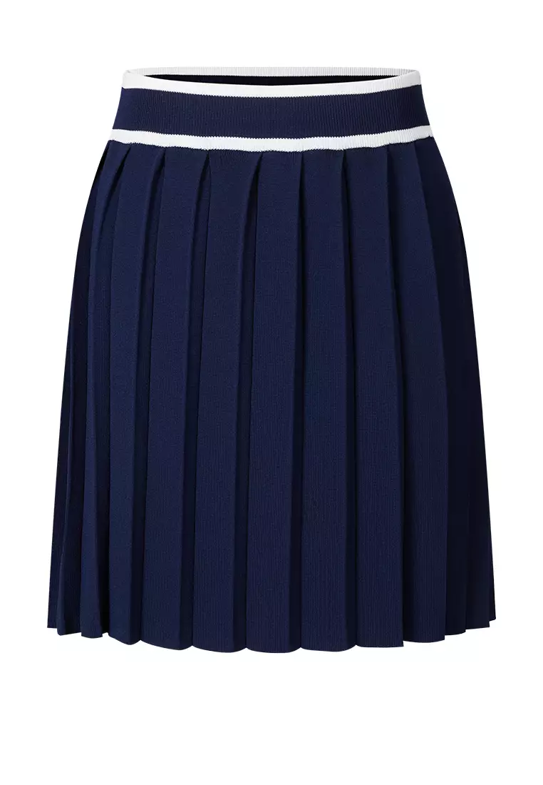 Pleated Knitted Skirt