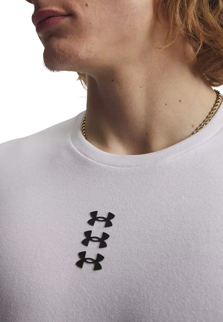 Hoops Triple Logo Men's Short Sleeves T-Shirt