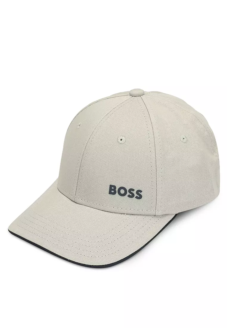 BOSS - Stretch-jersey cap with decorative reflective logo