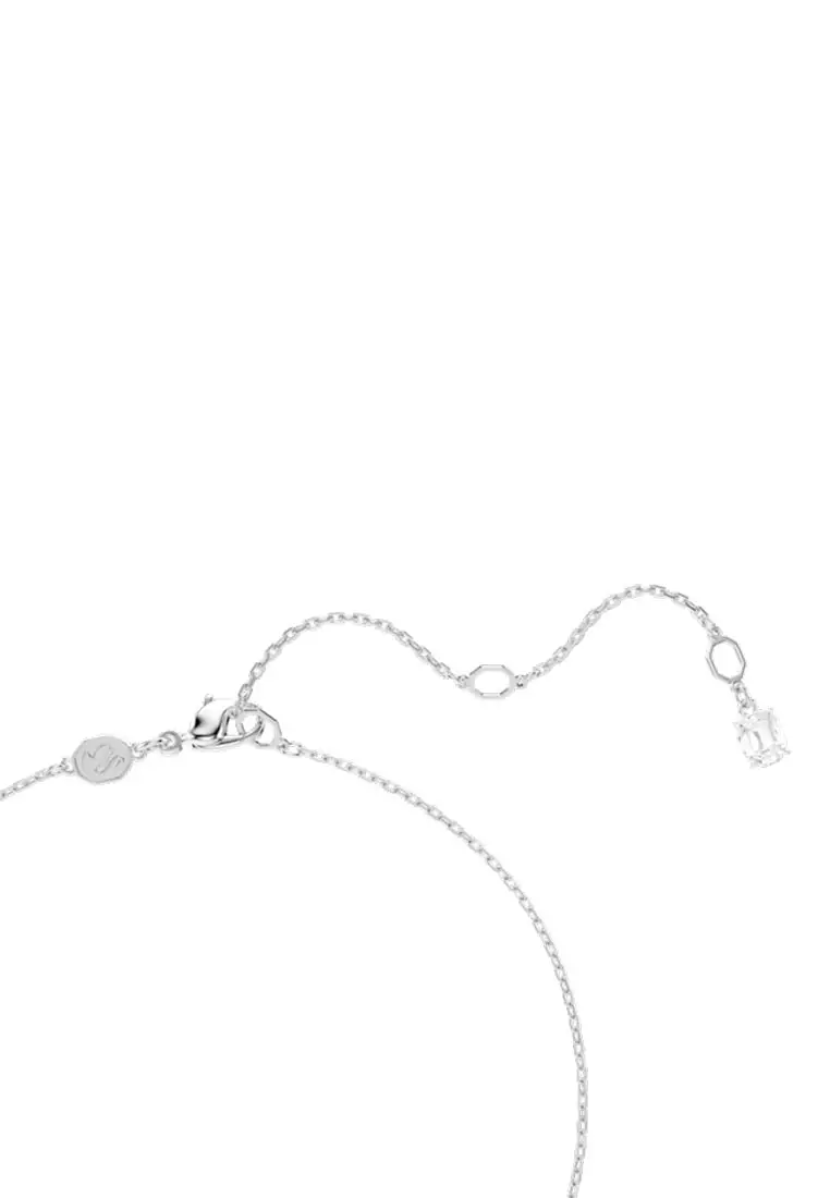 Swan Pendant, Mixed Cuts, Swan, White