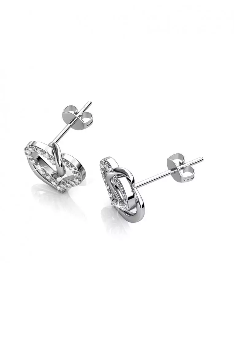 Vena Love Earring - Anting Crystal Swarovski by Her Jewellery