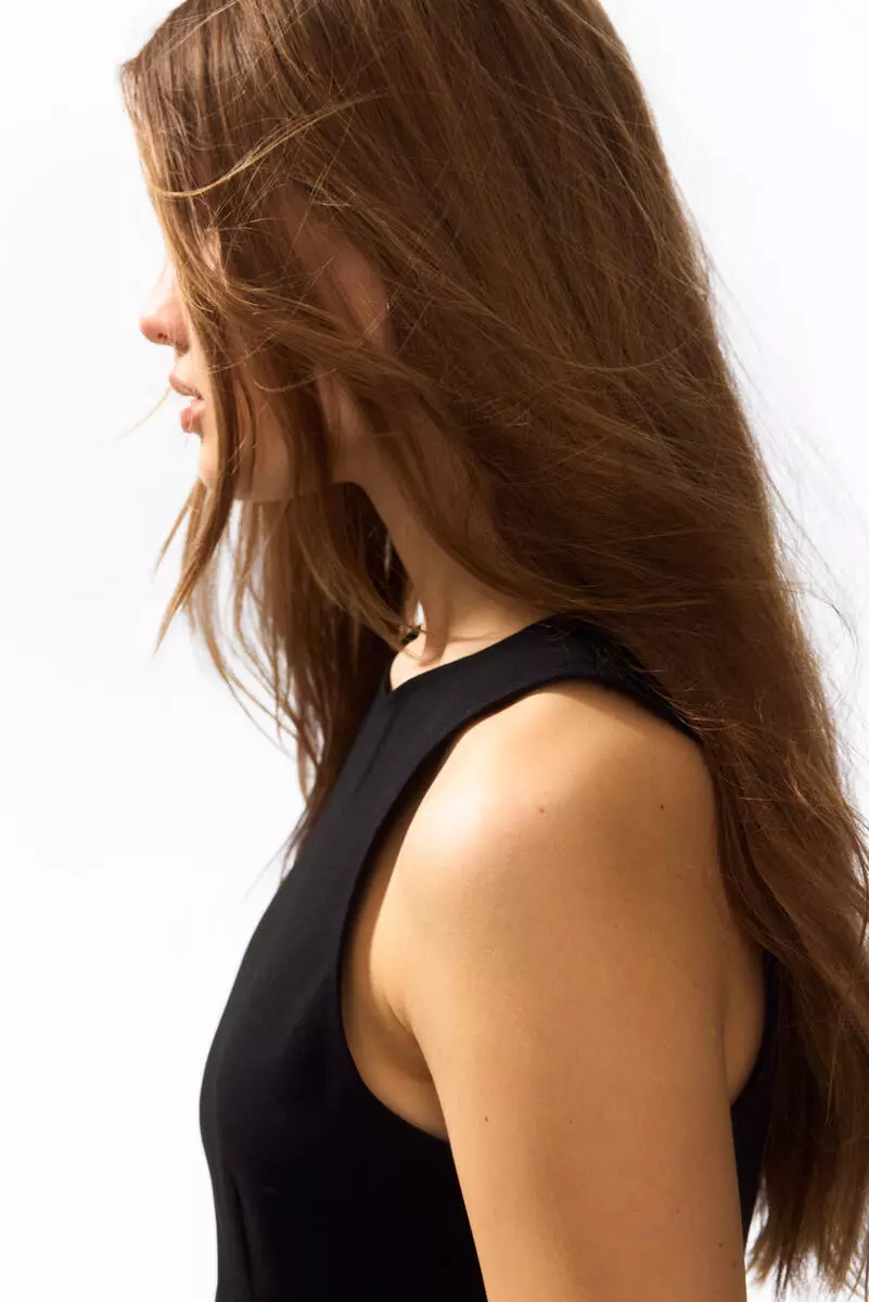 Flared-skirt dress