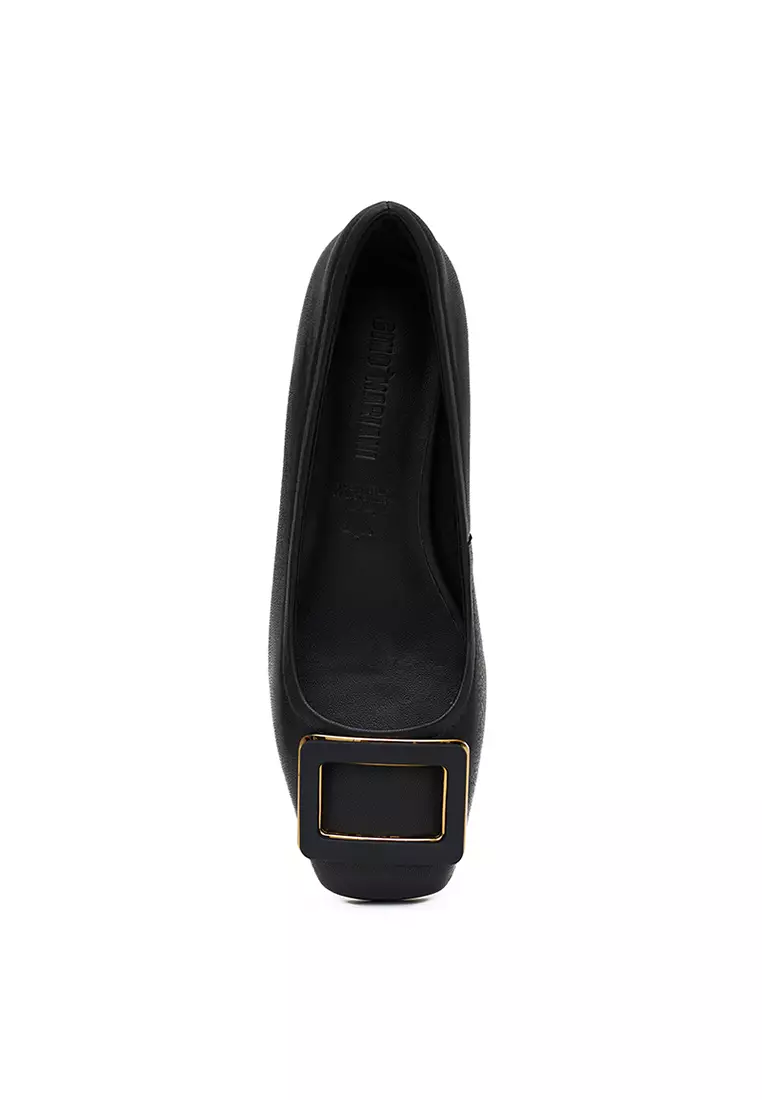 Sepatu Pantofel Formal Wanita Gino Mariani Ermell Hitam