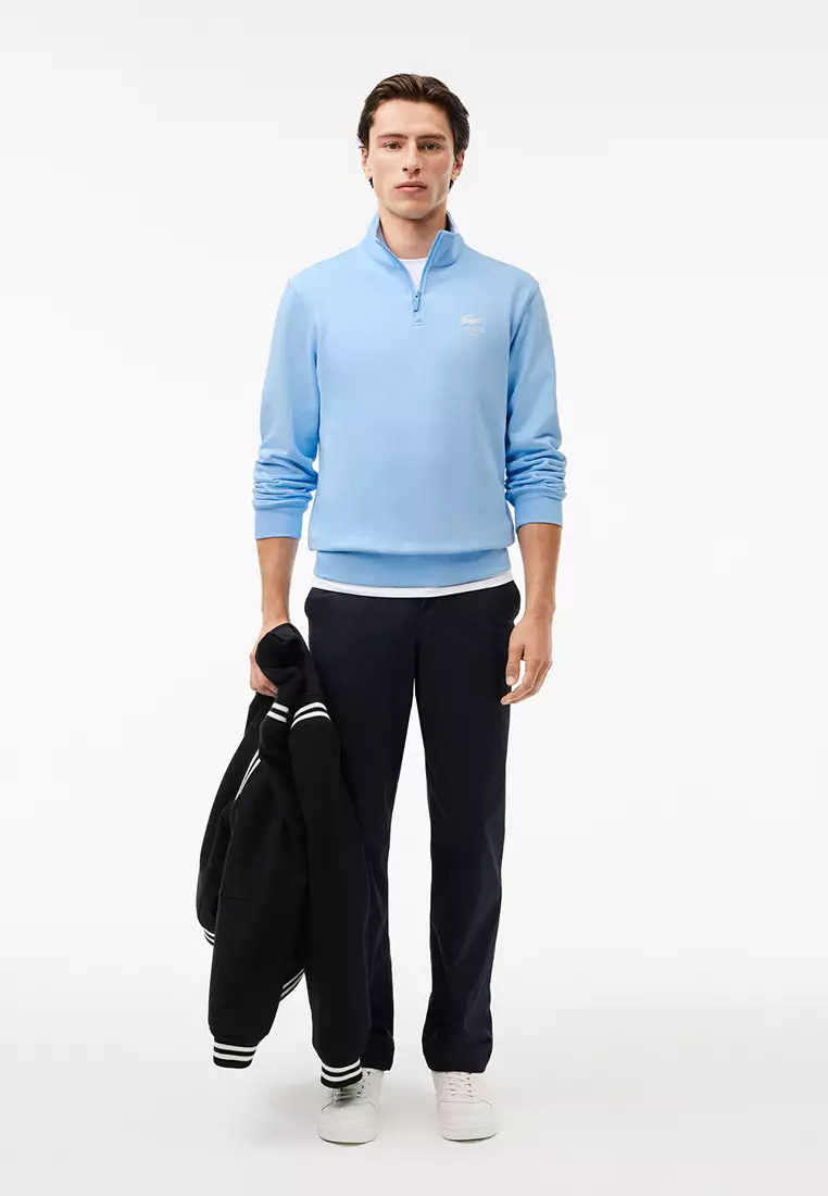 High Neck Zipped Sweatshirt