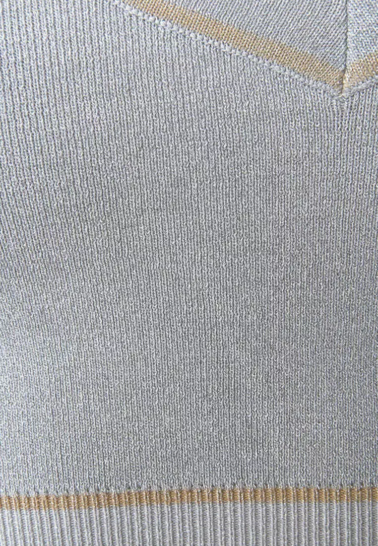 Shay Lurex Knit Bra Top