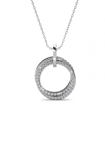 Her Jewellery silver Olivia Pendant -  Made with premium grade crystals from Austria HE210AC46DSBSG_1