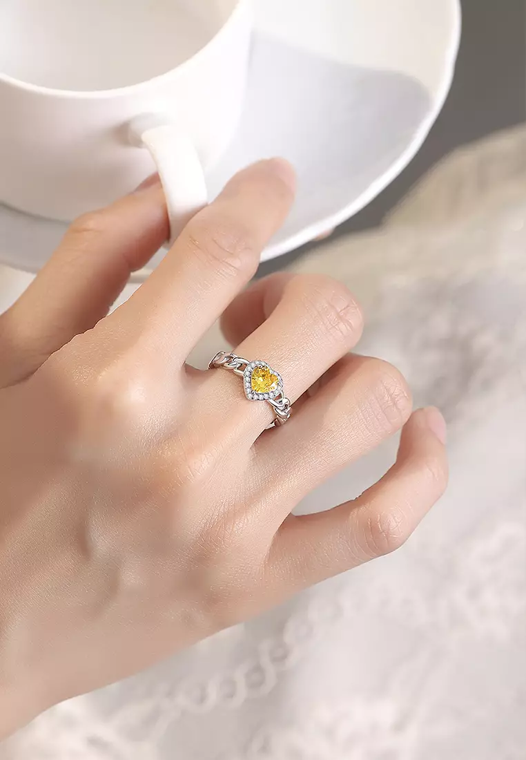 Cincin Wanita Korea Elegan Perhiasan Free Size Cincin Cewek Berlian Rings