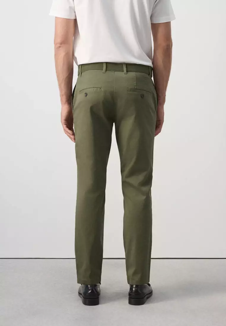 Prato Cropped Tapered Chino Trousers