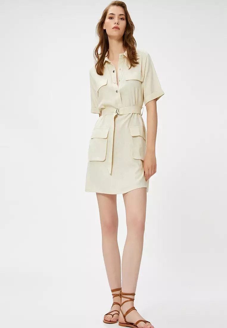 Pockets Detail Mini Dress
