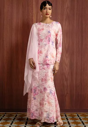 chinese dress ladies Off The Shoulder Lace Dress Pattern 2 / L main image 1