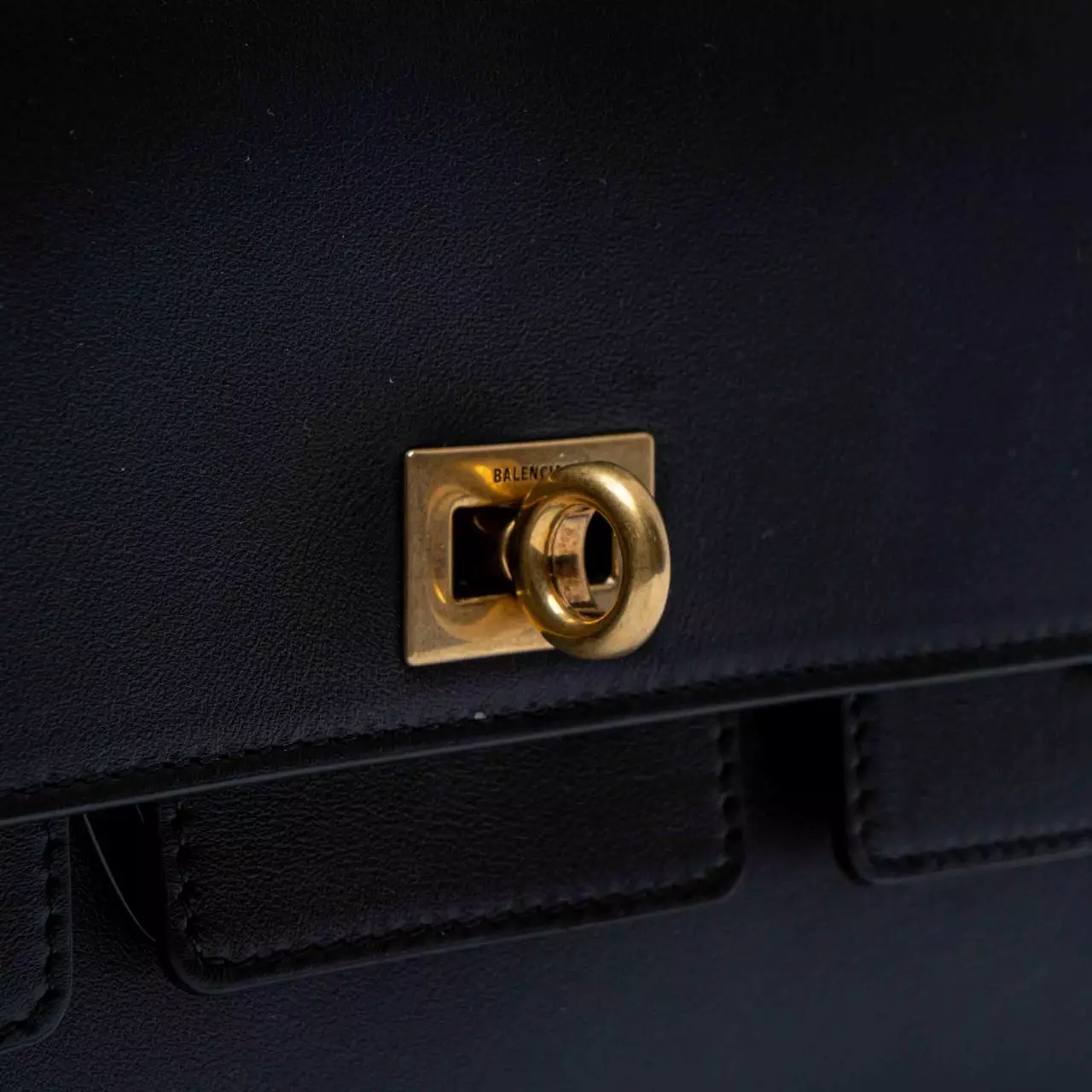 XS Bel Air Flap Calfskin Shoulder Bag Black Ghw