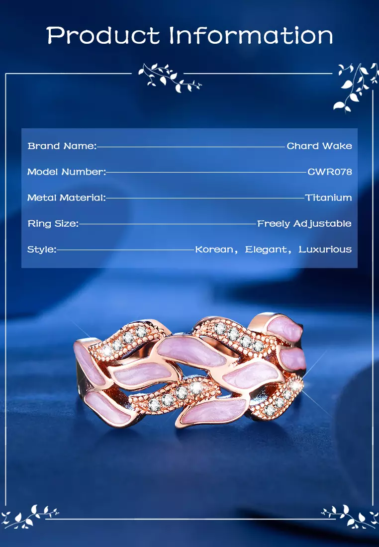 Cincin Wanita Original Korea Fashion Style Titanium Anti Pudar Perhiasan Cewek