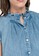 REPLAY blue REPLAY sleeveless denim shirt with ruffles 94A73AAEF4FEB8GS_4