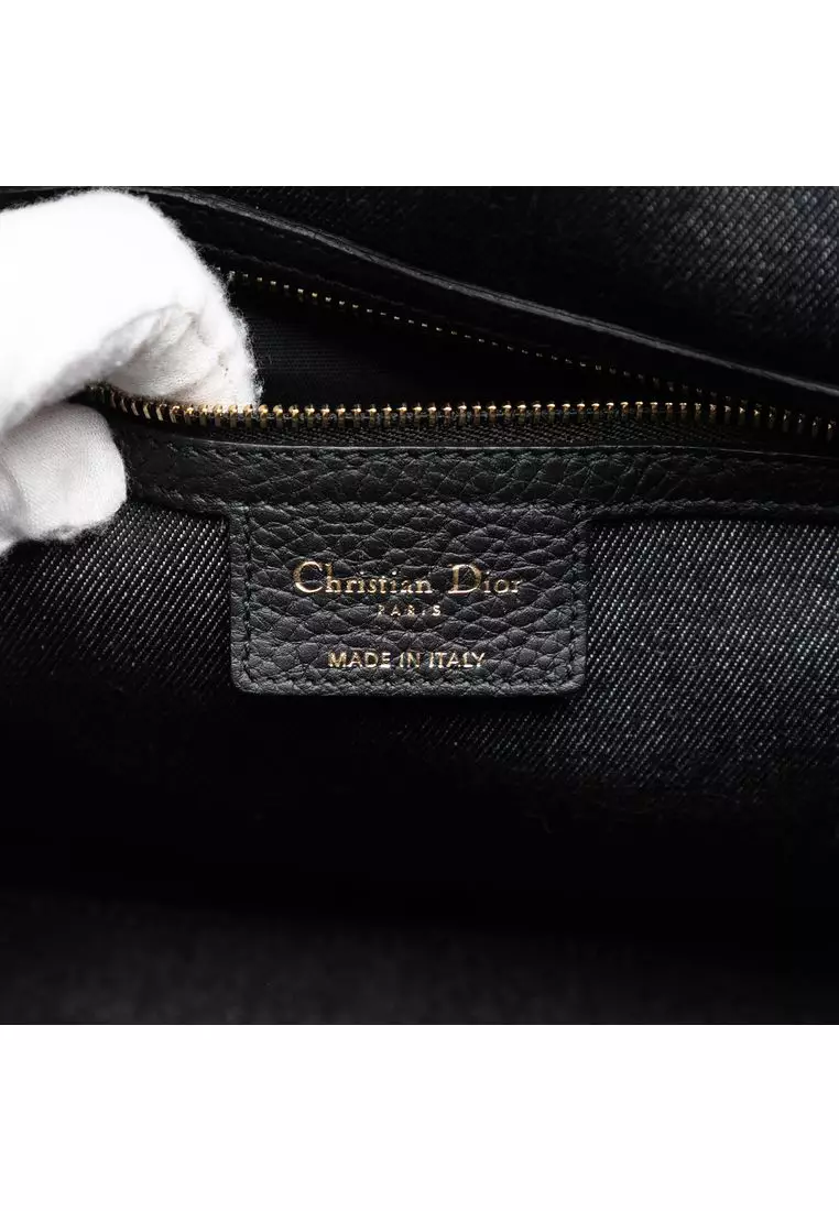 Pre-Loved Dior Denim Patch D Light Satchel