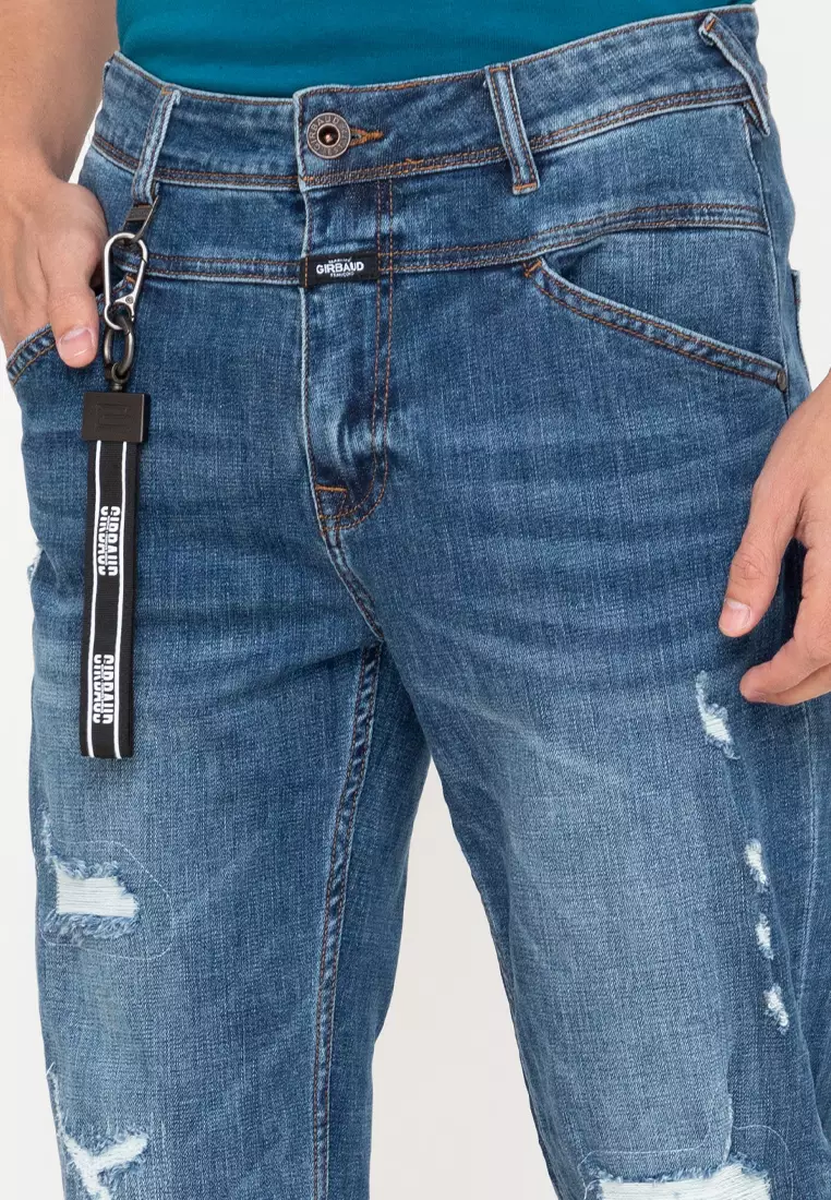 Men's Premium Light Denim X Edge Straight Cut Jeans