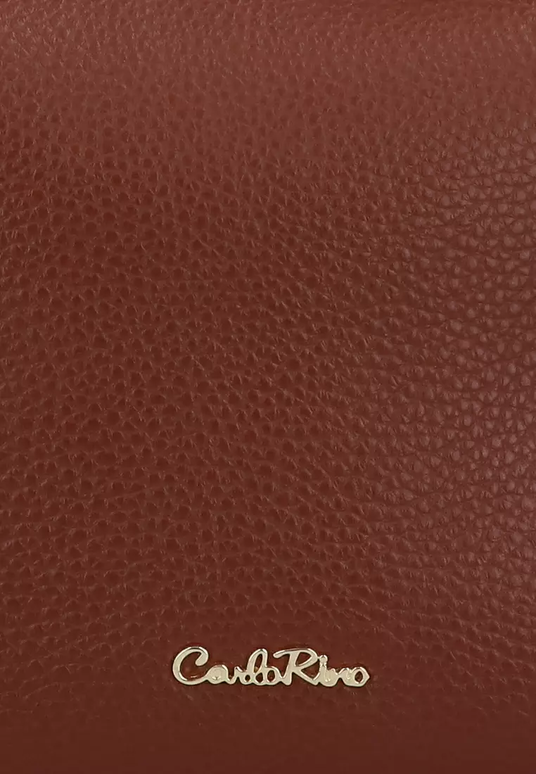 CR Robin Hobo Leather Bag - Brown