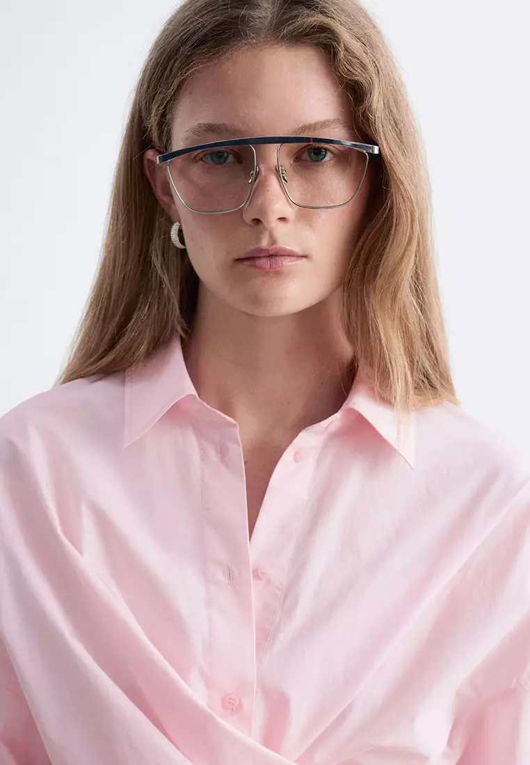 Tie-Waist Cotton Shirt