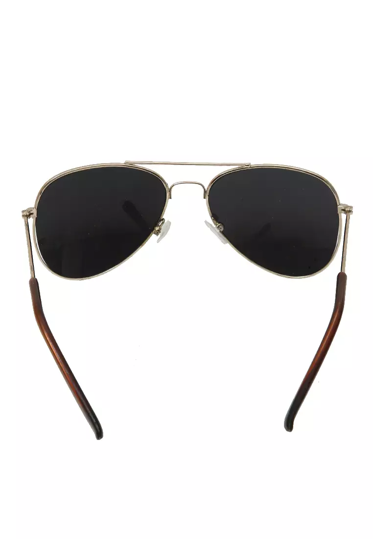 Ulrico Kacamata Anak Unisex Sunglasses Kids Aviator Mirror Lens Material Alloy ORIGINAL - Silver