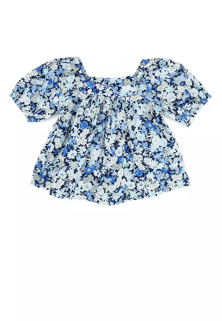 Gap floral shop blouse