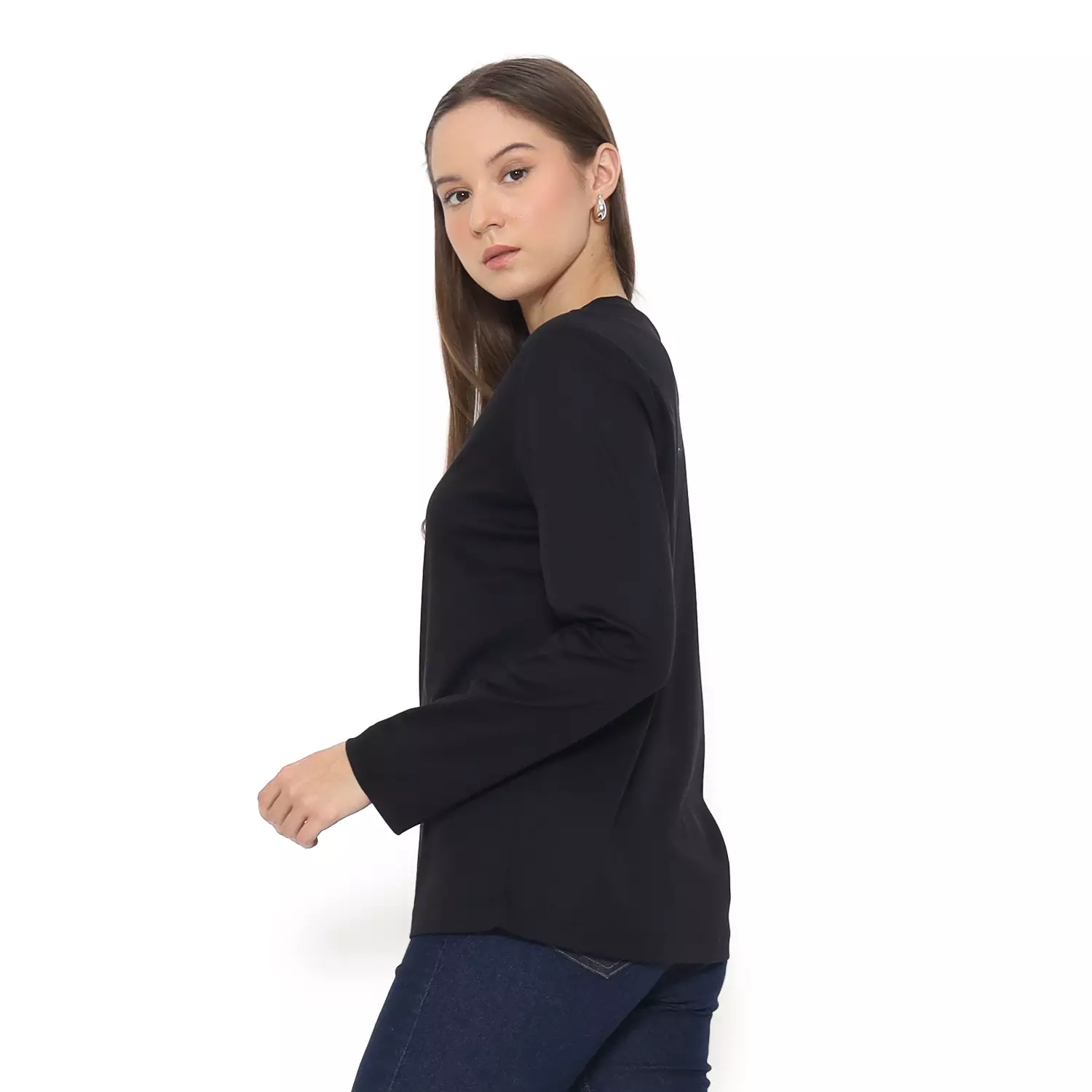 Spyderbilt Kaos lengan panjang Wanita Chelsea Tencel Ladies Long Tee Planet Surf