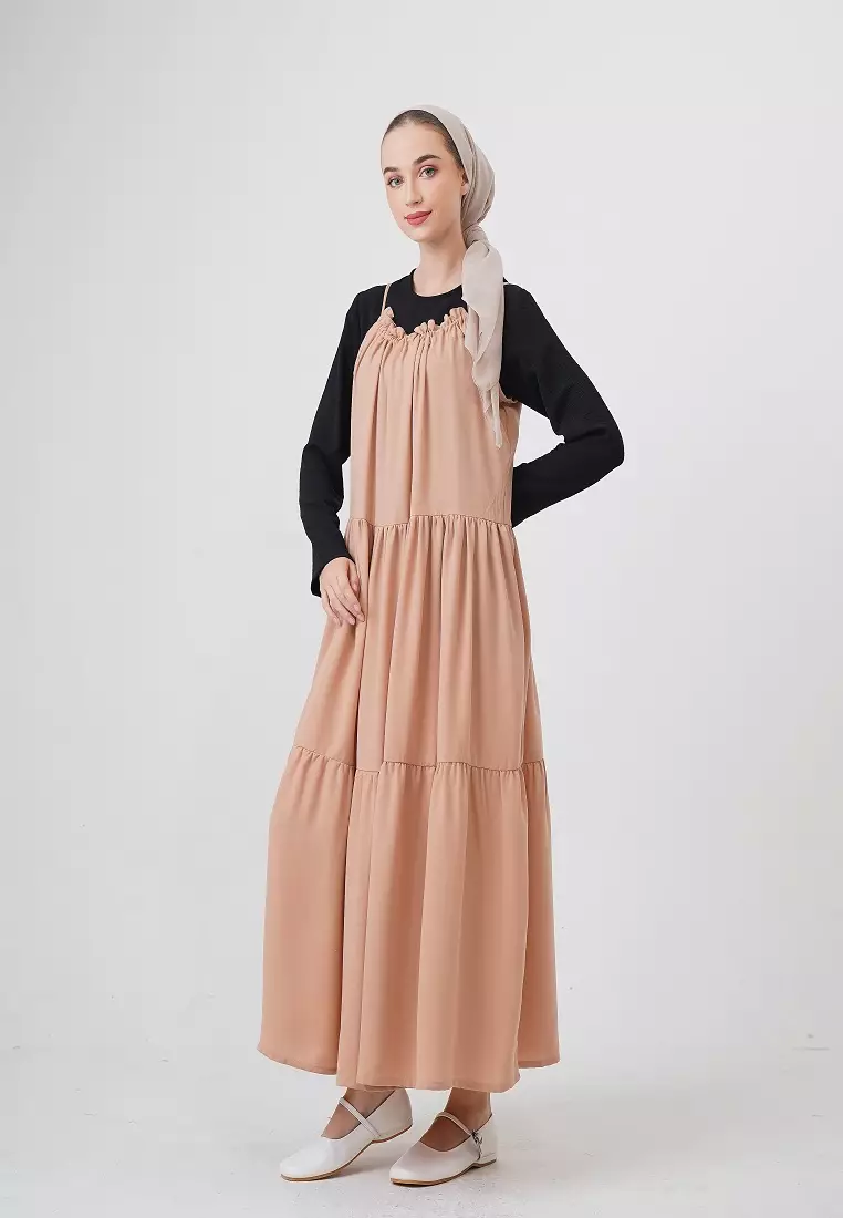 Falisha Overall Dress Cream
