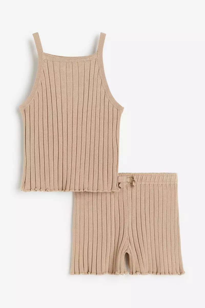 Buy Handm 2 Piece Rib Knit Set 2023 Online Zalora Singapore 9190