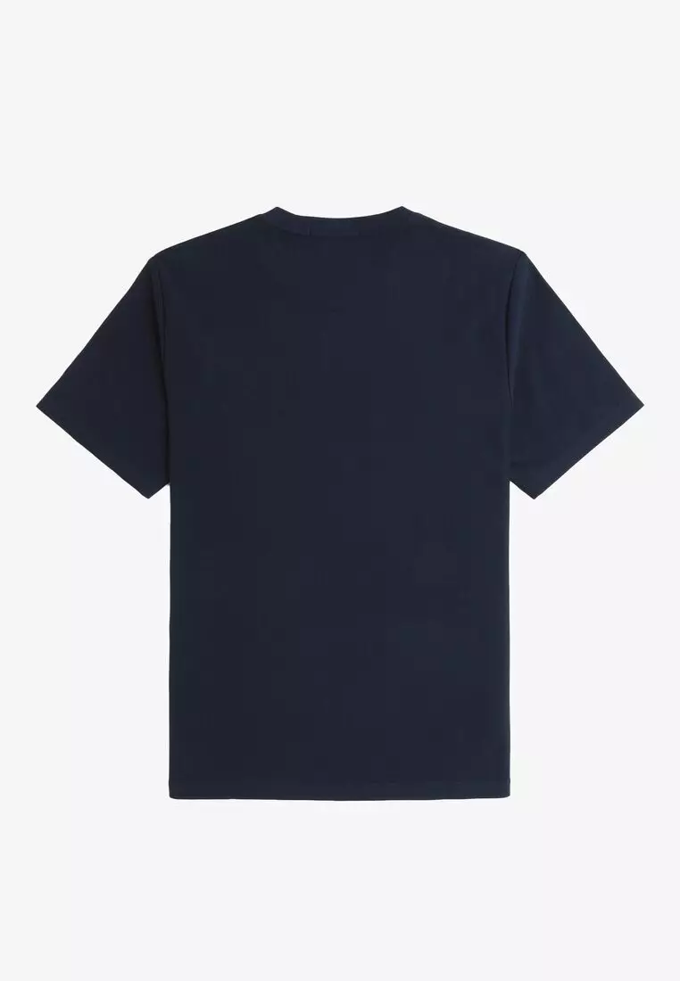 Buy Fred Perry Fred Perry M9859 PINSTRIPE T-SHIRT (NAVY