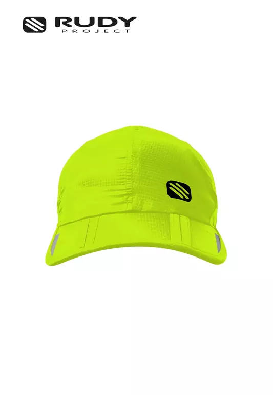 Emblem Logo Foldable Cap in Yellow Fluo