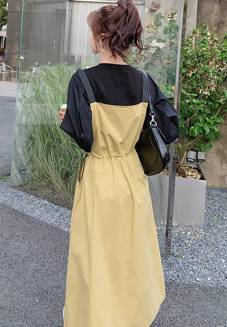 Causal style One Piece Dress with T shirt  Suit A22033110KI