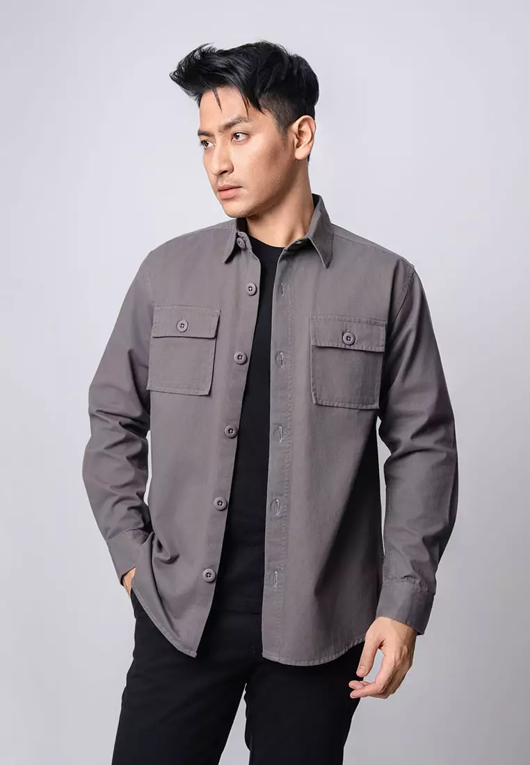 Jacket Shacket Workwear Shirt Dark Grey