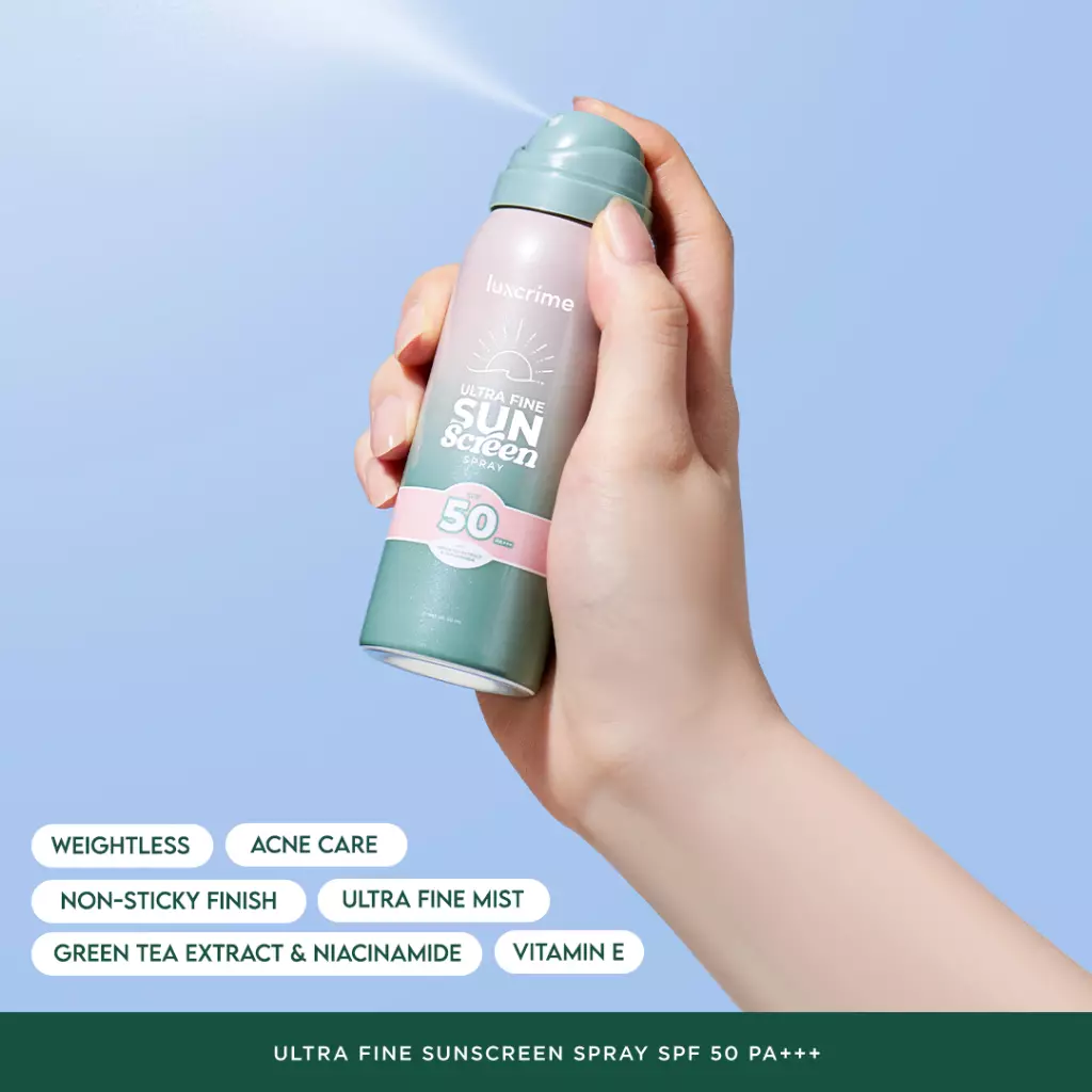 Luxcrime Ultra Fine Sunscreen Spray SPF 50 PA+++ - 50 ml