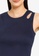UniqTee navy Tank Top With Shoulder Cutout AC253AA9EE6079GS_2
