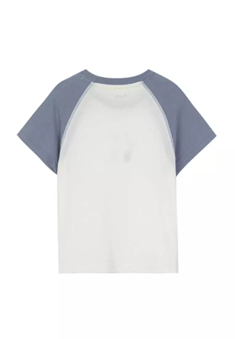 男小童短袖T恤撞色袖子短袖衫