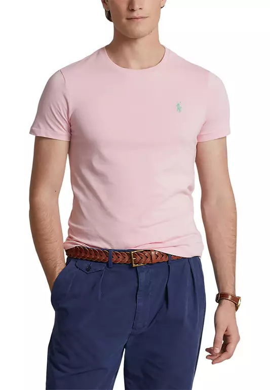 Custom Slim Fit Jersey Crewneck T-Shirt