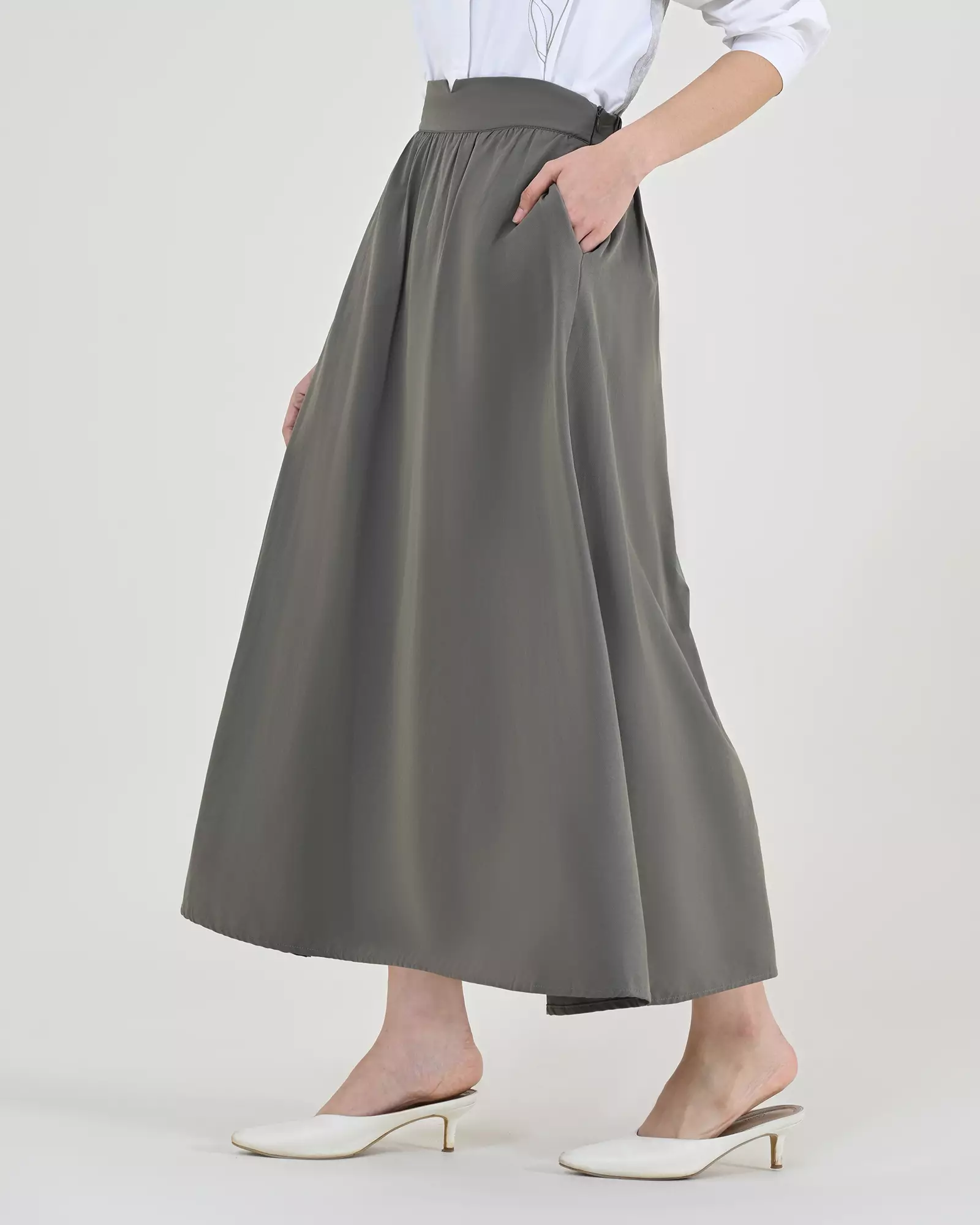 Geulis.id HAYNA SKIRT - Army