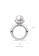 LAZO DIAMOND white LAZO DIAMOND J'aime Crown Prong Baby Ring Pearl and Diamond Pendant in 9k White Gold 0E43FACCC1BF04GS_3