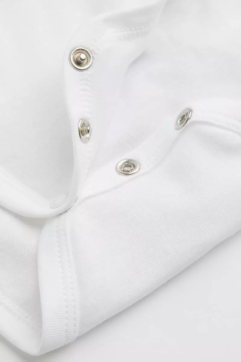 3-pack long-sleeved cotton bodysuits