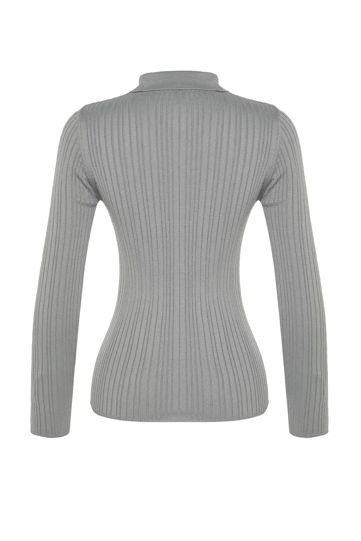 Polo Collar Knit Cardigan