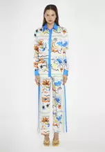 Blue Scarf Print Blue