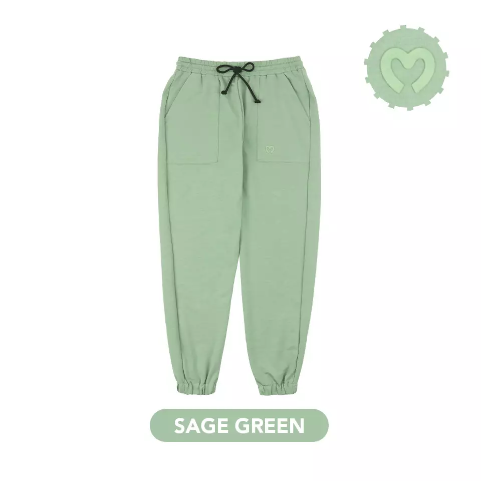 Mooi Celana Jogger Dewasa Comfy Jogger Pocket Adult - Sage Green