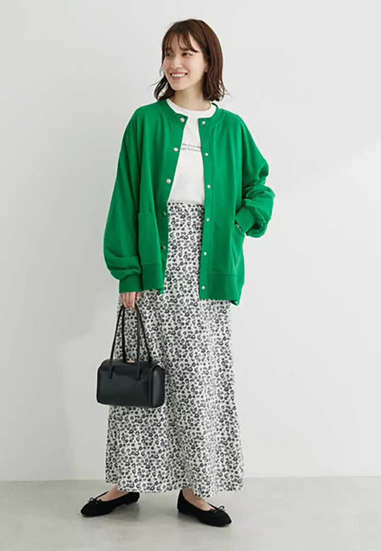 Green Parks - Takumi Pattern Flower Skirt Light Gray